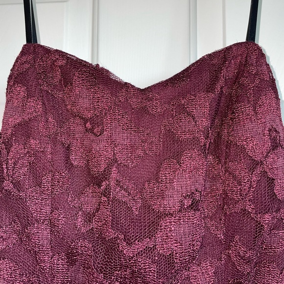 dELiA*s Maroon Lace Ribbon Belt Dress - Picture 3 of 6